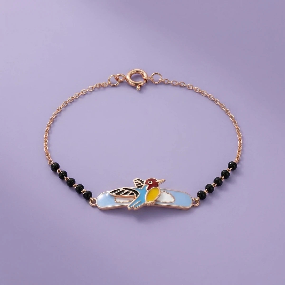 Tiny Sky Bird Kids Gold Bracelet | Tinyfacets | tiny sky bird kids gold bracelet