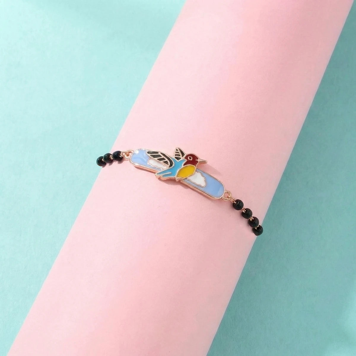 Tiny Sky Bird Kids Gold Bracelet | Tinyfacets | everyday tiny sky bird kids gold bracelet wear