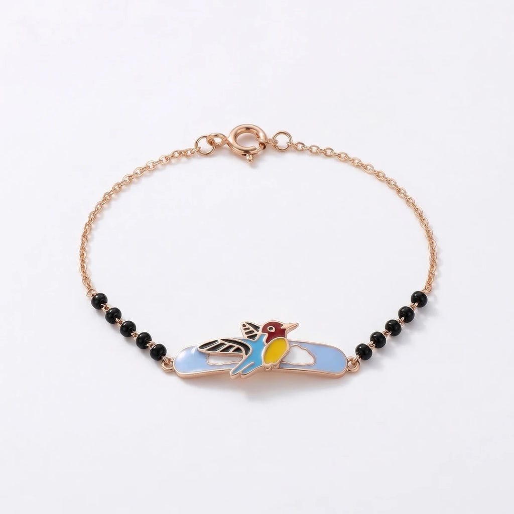 Tiny Sky Bird Kids Gold Bracelet | Tinyfacets | gold tiny sky bird kids gold bracelet jewelry