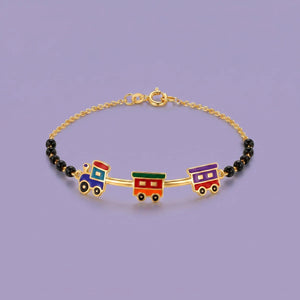 Train Adventure Gold Bracelet for Kids