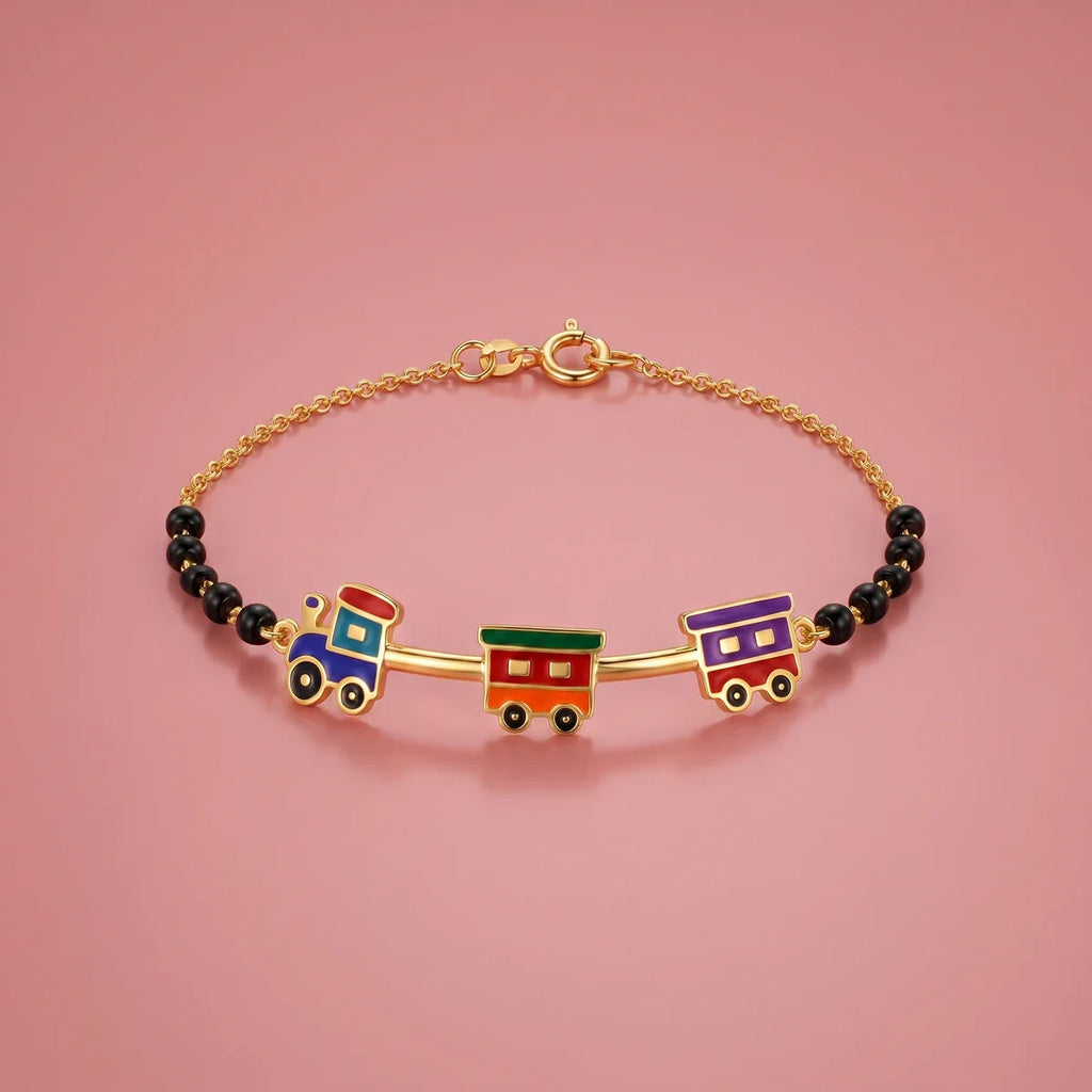 Train Adventure Gold Bracelet for Kids