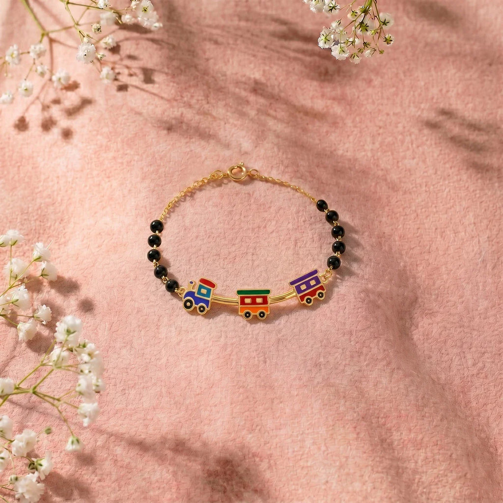 Train Adventure Gold Bracelet for Kids