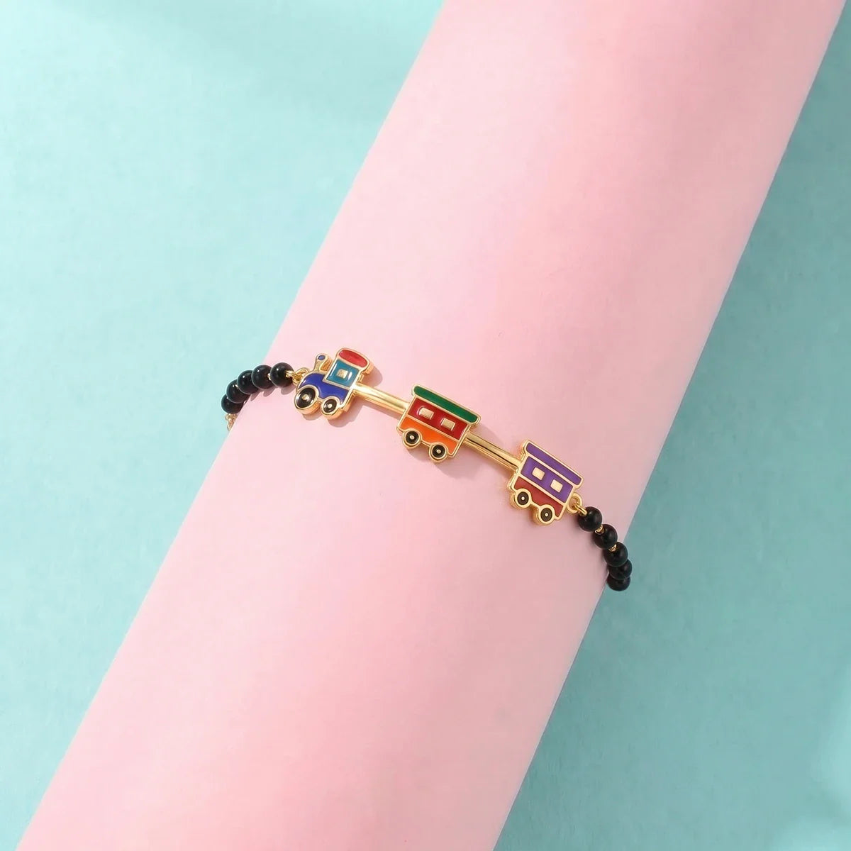 Train Adventure Gold Bracelet for Kids