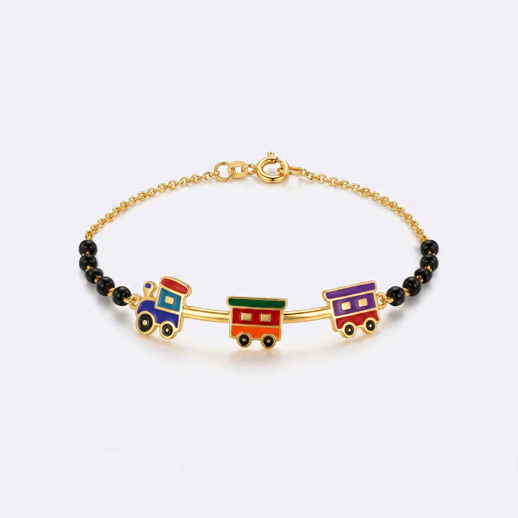 Train Adventure Gold Bracelet for Kids