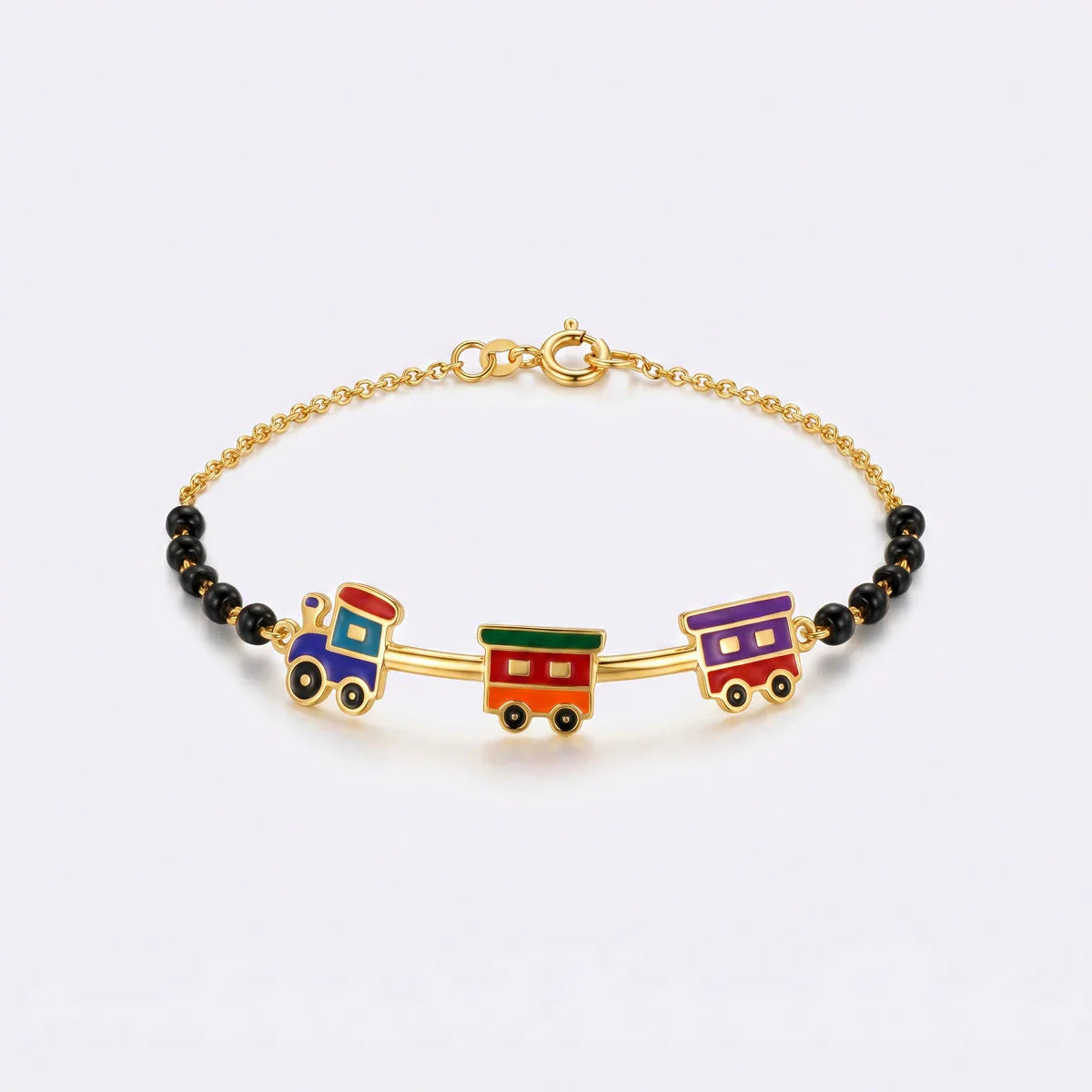 Train Adventure Gold Bracelet for Kids