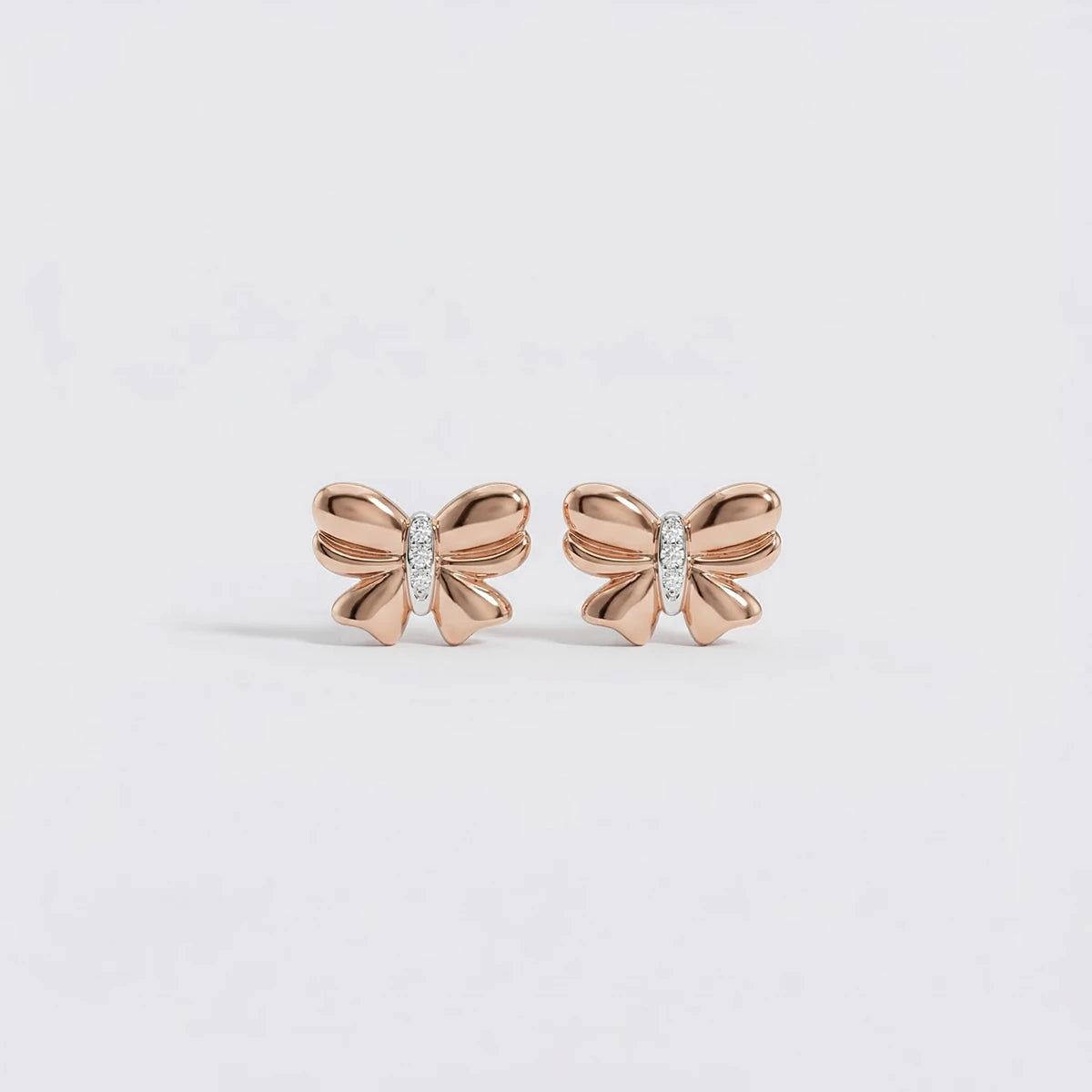 Little Princess Bow Gold Studs | Tinyfacets | gold little princess bow gold studs jewelry