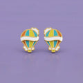 Sky Adventure Gold Studs | Tinyfacets | sky adventure gold studs
