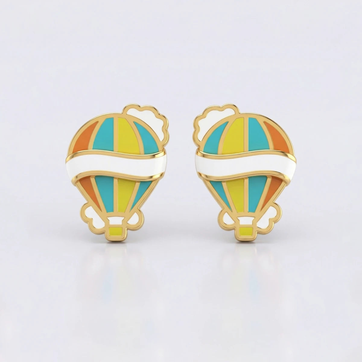 Sky Adventure Gold Studs | Tinyfacets | gold sky adventure gold studs jewelry