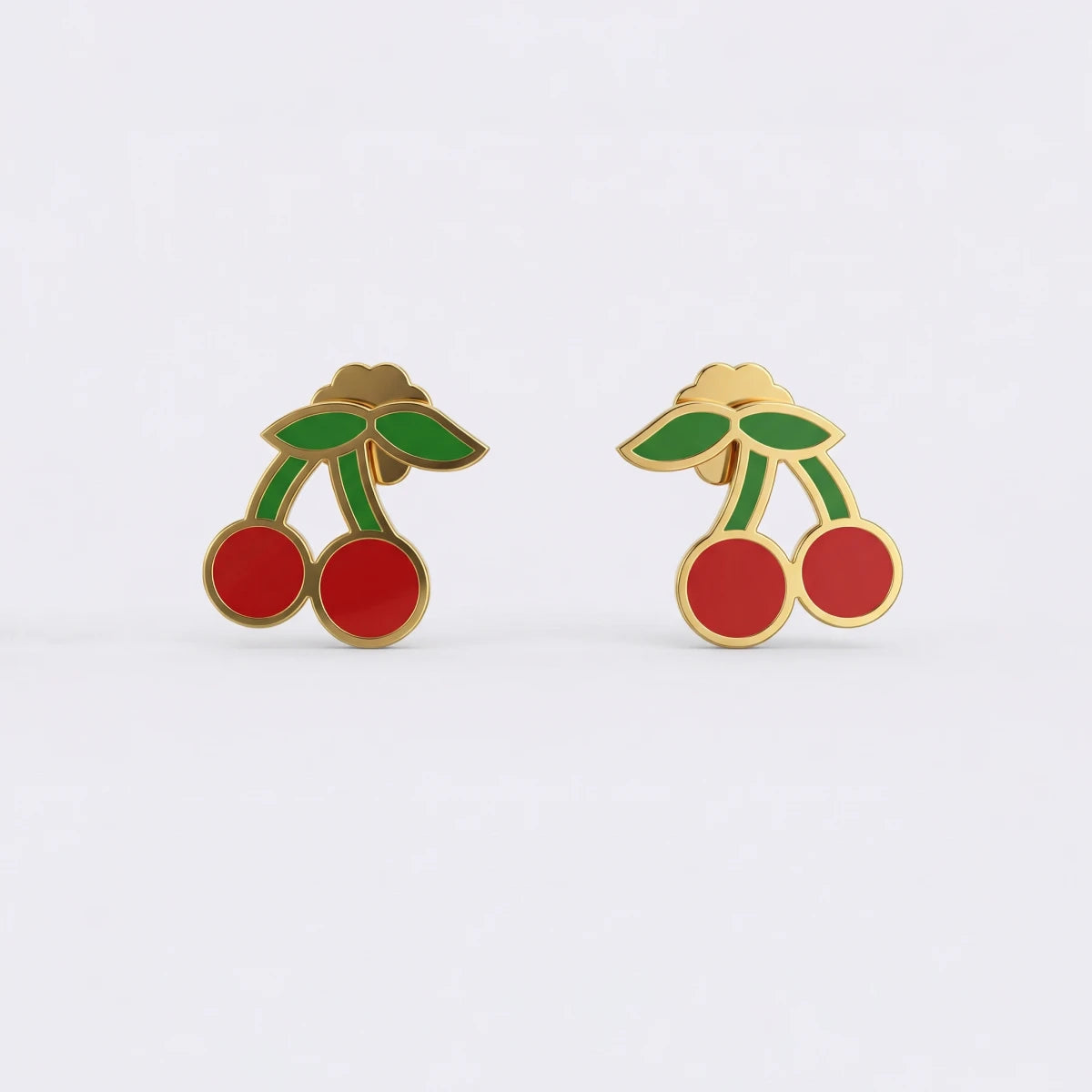 Cherry Pop Kids Gold Earrings | Tinyfacets | gold cherry pop kids gold earrings jewelry