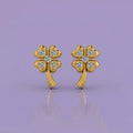 Golden Bloom Stud Earrings | Tinyfacets | golden bloom stud earrings