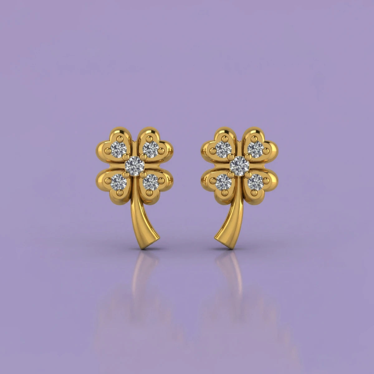 Golden Bloom Stud Earrings | Tinyfacets | golden bloom stud earrings