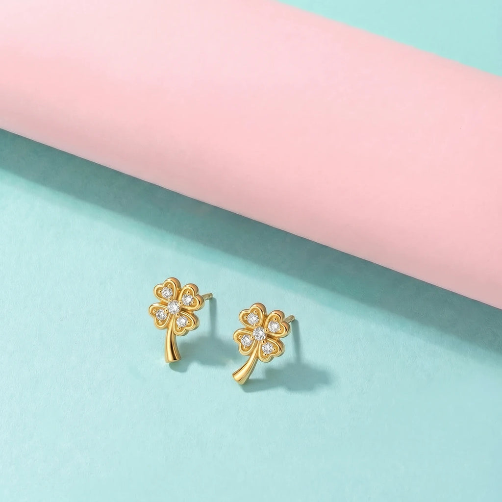 Golden Bloom Stud Earrings | Tinyfacets | everyday golden bloom stud earrings wear