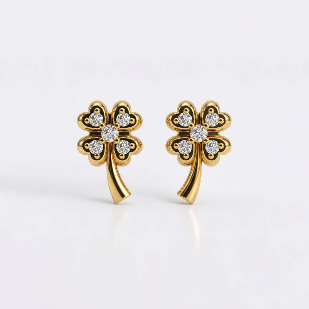 Golden Bloom Stud Earrings | Tinyfacets | gold golden bloom stud earrings jewelry
