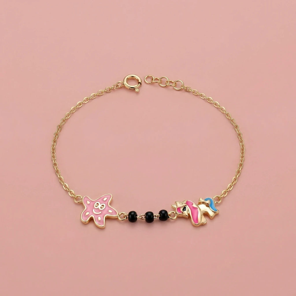 Starry Unicorn Nazariya Bracelet | Tinyfacets | cute starry unicorn nazariya bracelet design