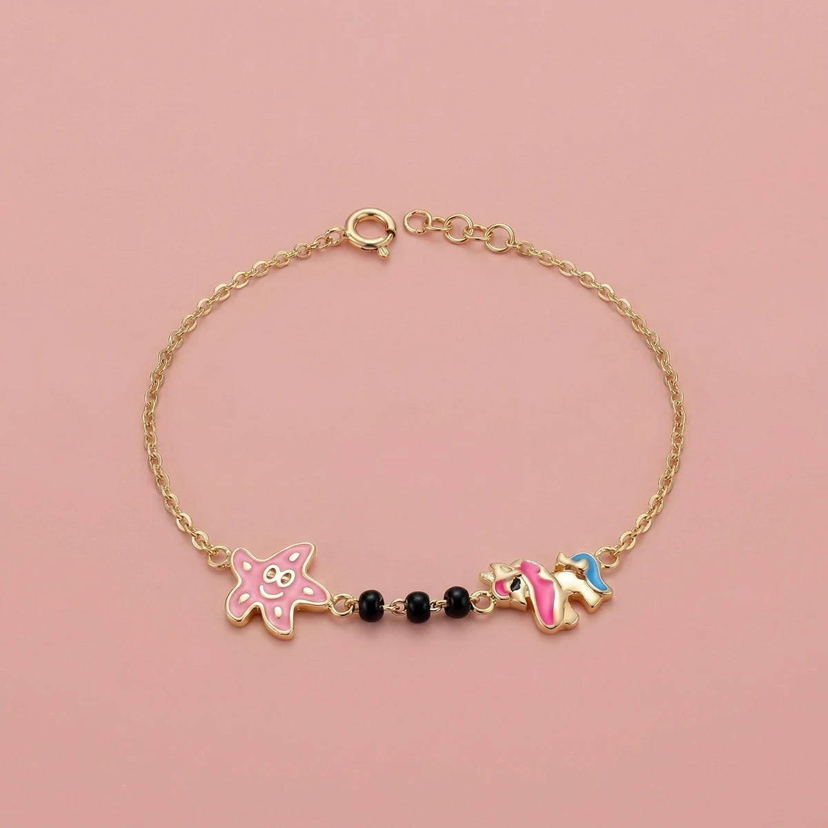 Starry Unicorn Nazariya Bracelet | Tinyfacets | cute starry unicorn nazariya bracelet design
