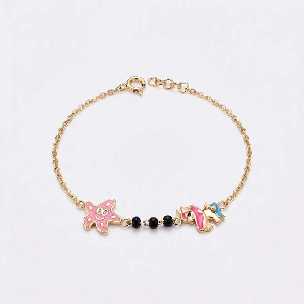 Starry Unicorn Nazariya Bracelet | Tinyfacets | gold starry unicorn nazariya bracelet jewelry