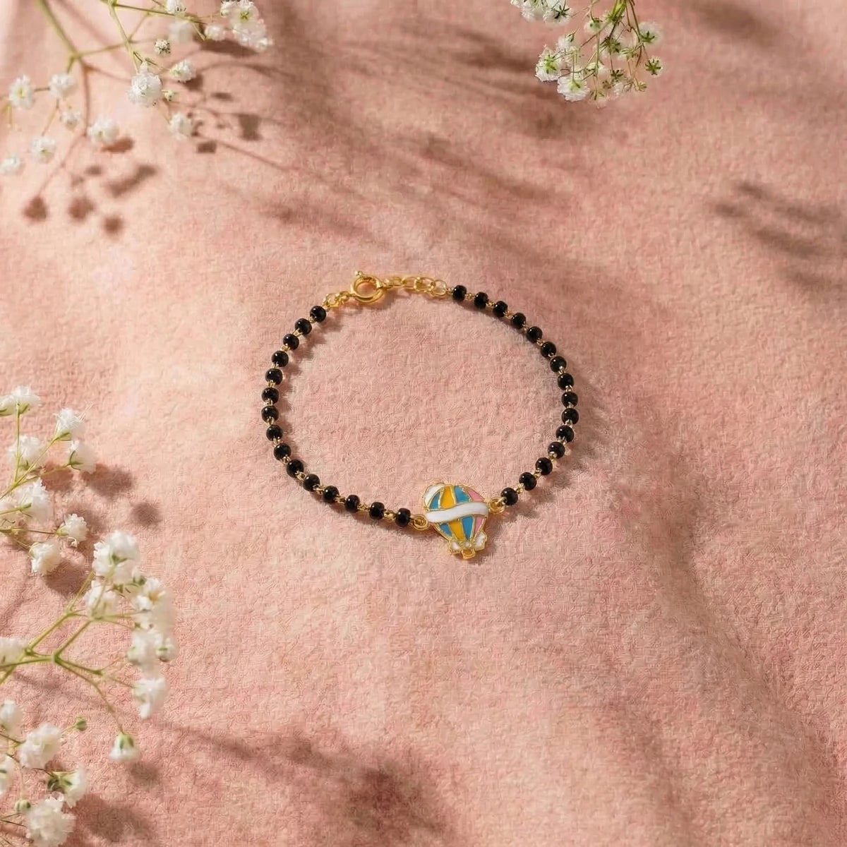 Hot Air Balloon Nazariya Bracelet | Tinyfacets | minimal hot air balloon nazariya bracelet style