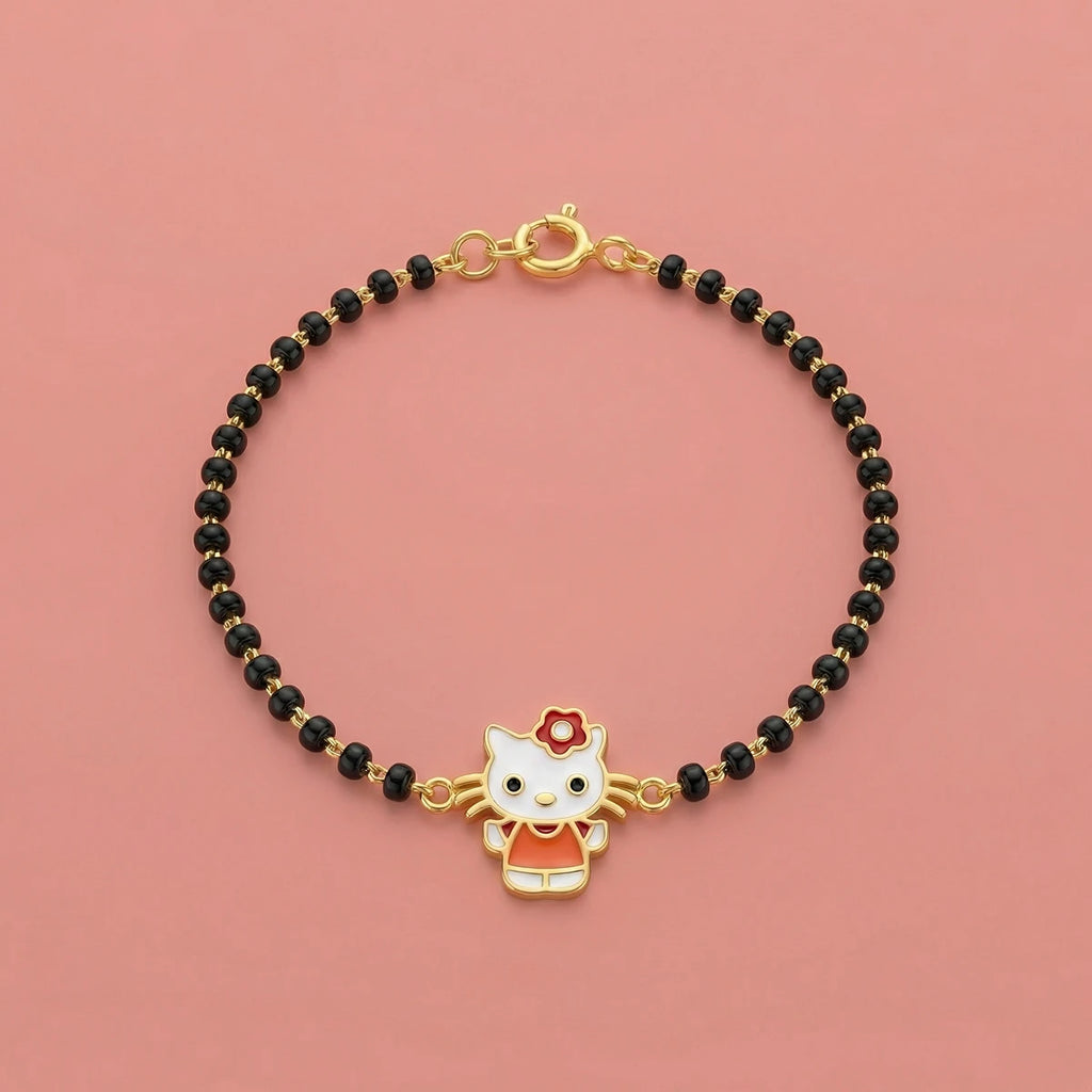 Little Kitty Kids Nazariya Bracelet | Tinyfacets | cute little kitty kids nazariya bracelet design