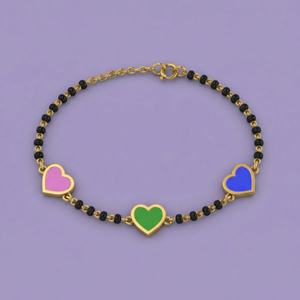Three Hearts Nazariya Bracelet | Tinyfacets | three hearts nazariya bracelet