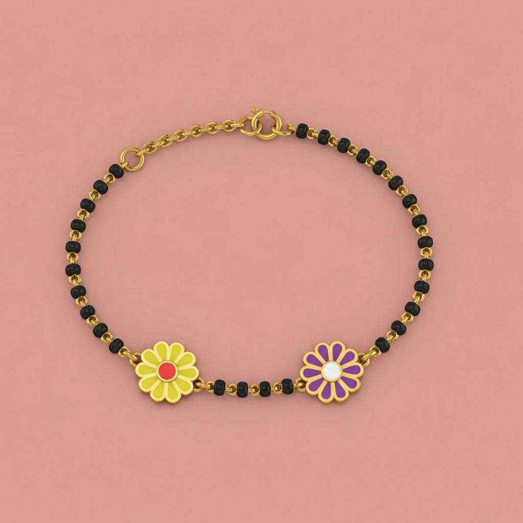 Daisy Duo Nazariya Bracelet | Tinyfacets | cute daisy duo nazariya bracelet design
