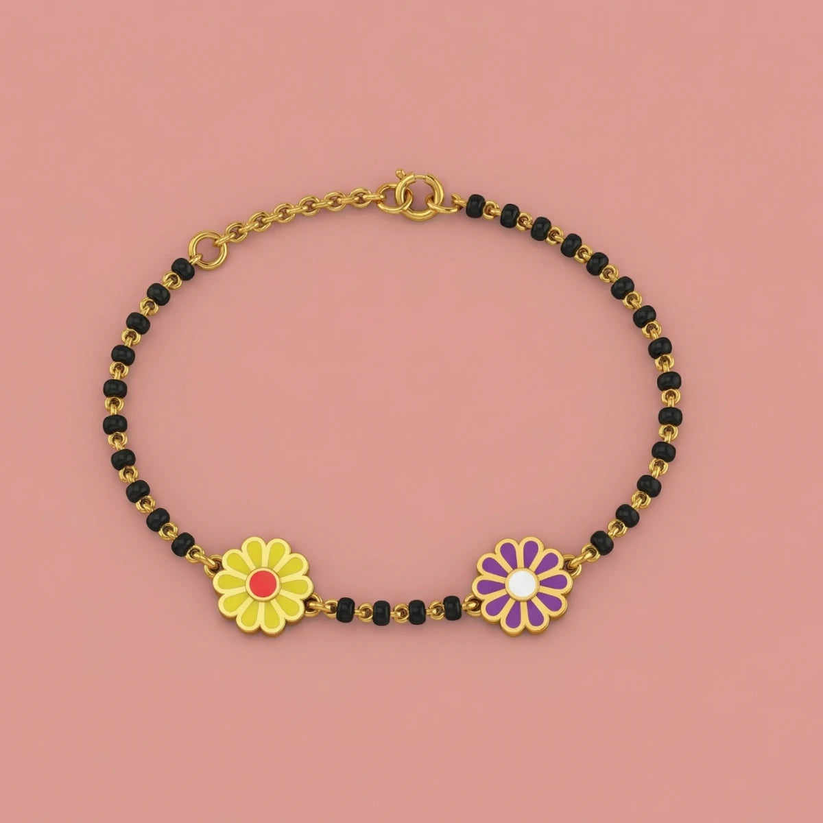 Daisy Duo Nazariya Bracelet | Tinyfacets | cute daisy duo nazariya bracelet design