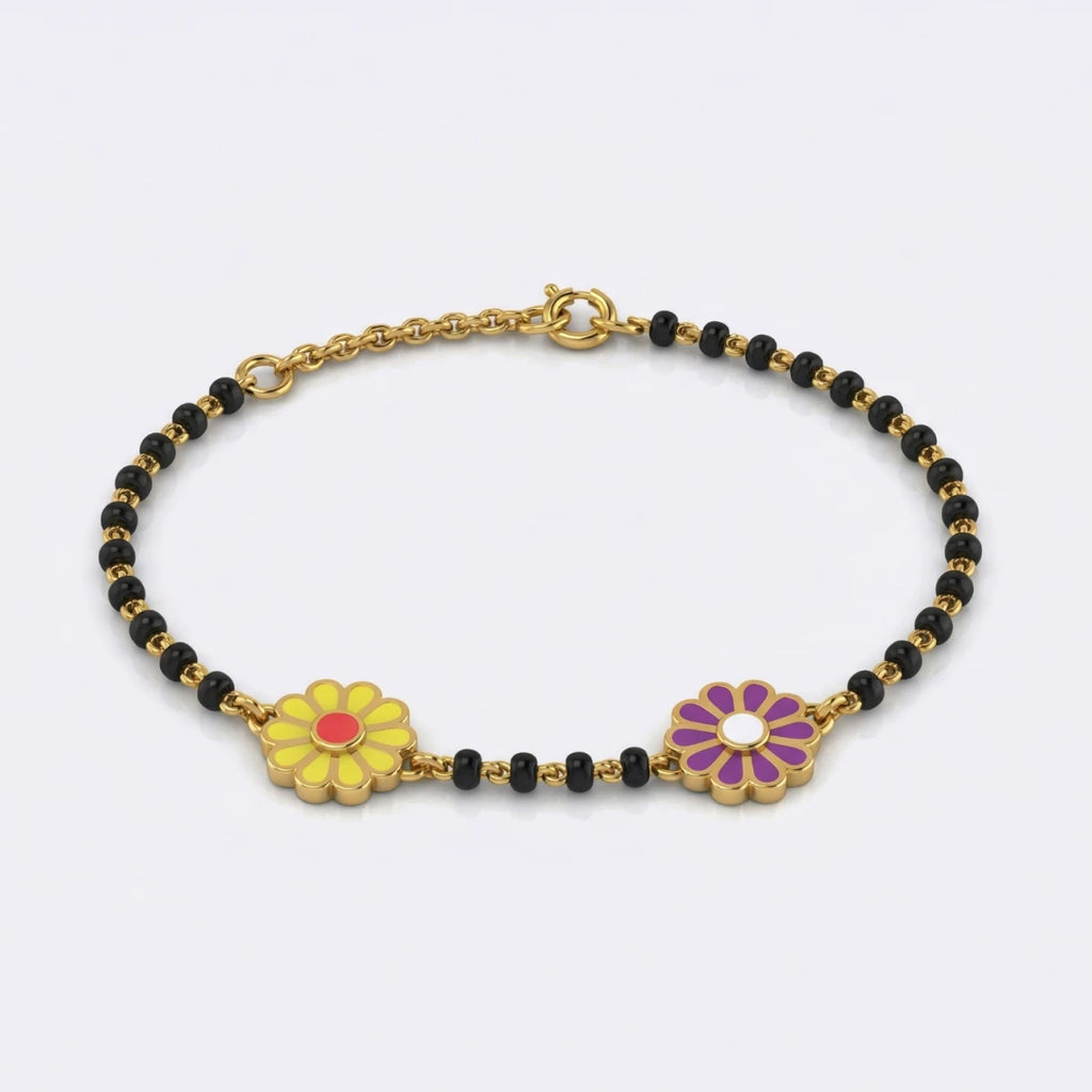 Daisy Duo Nazariya Bracelet | Tinyfacets | gold daisy duo nazariya bracelet jewelry