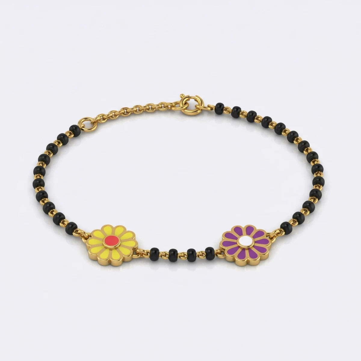 Daisy Duo Nazariya Bracelet | Tinyfacets | gold daisy duo nazariya bracelet jewelry