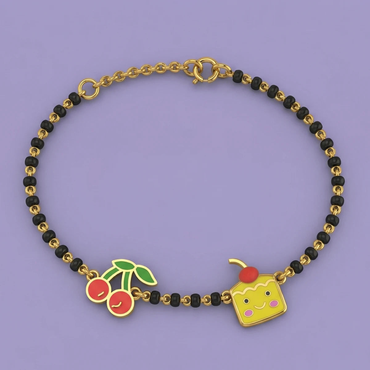Cherry Cake Nazariya Bracelet | Tinyfacets | cherry cake nazariya bracelet