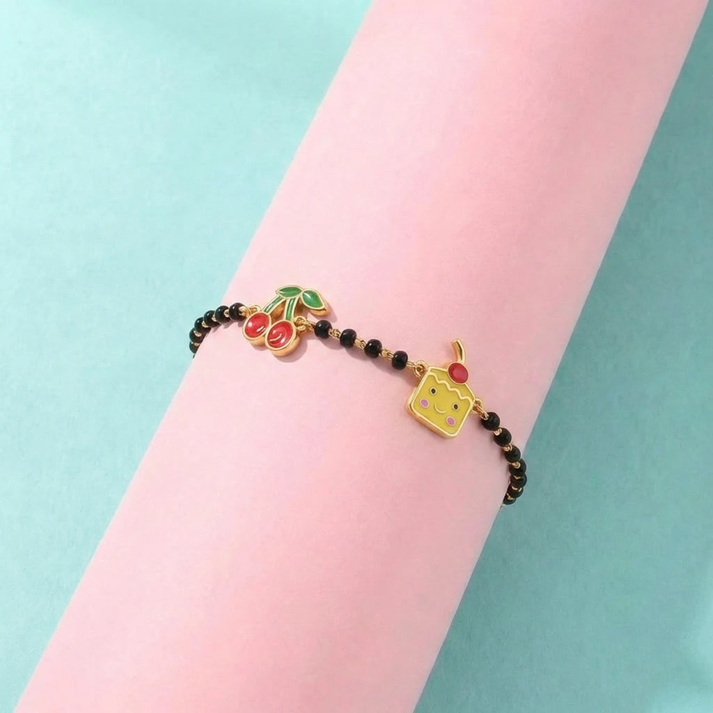 Cherry Cake Nazariya Bracelet | Tinyfacets | everyday cherry cake nazariya bracelet wear