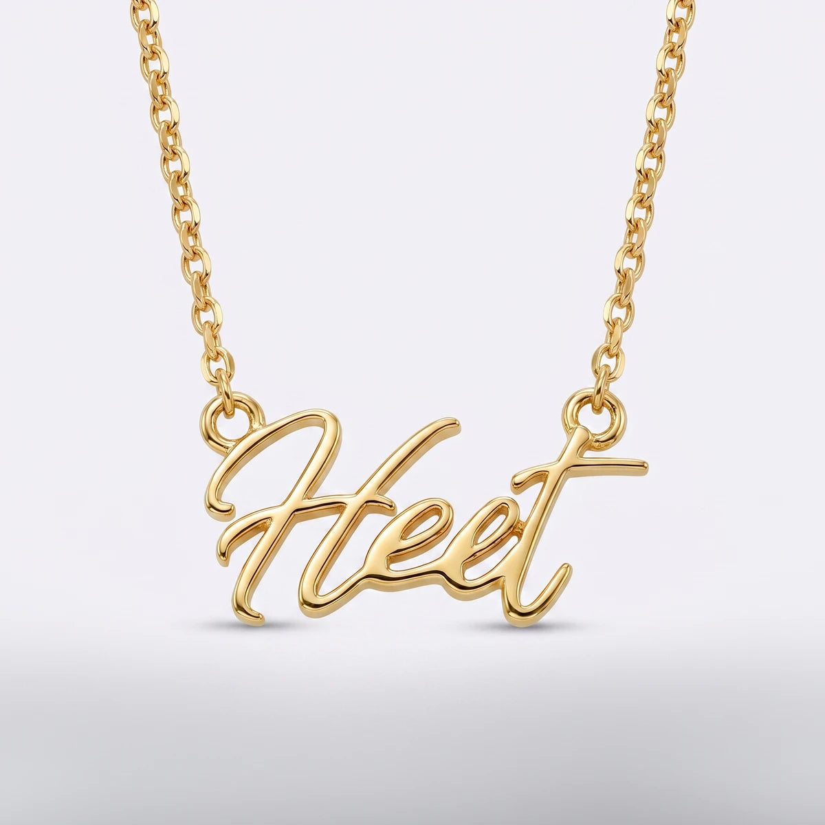 Elegant Script Name Pendant in Gold Finish | Tinyfacets | elegant script name pendant jewelry