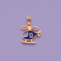 Little Sky Explorer - Helicopter Kids Gold Pendant