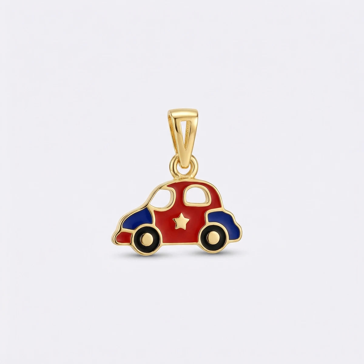Little Roadster Kids Car Gold Pendant | Tinyfacets | gold little roadster kids car gold pendant jewelry