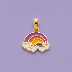 Rainbow Dreams Gold Pendant