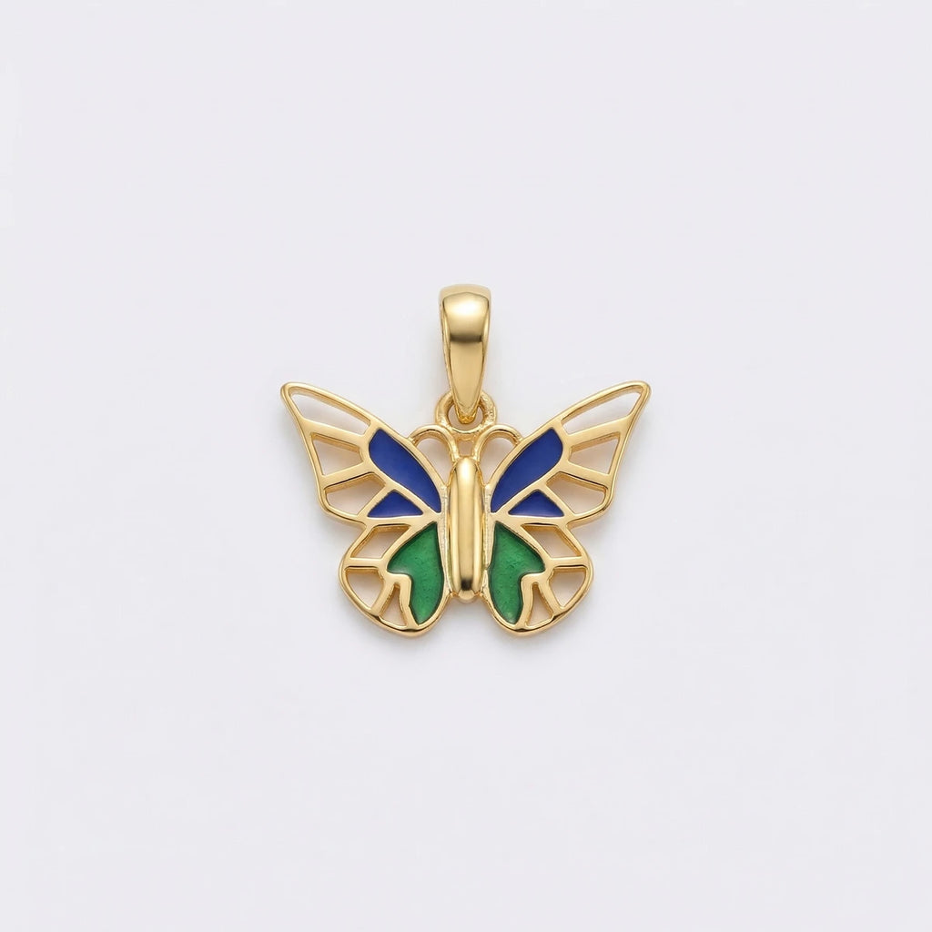 Twinkle Wings Butterfly Gold Pendant | Tinyfacets | gold twinkle wings butterfly gold pendant jewelry