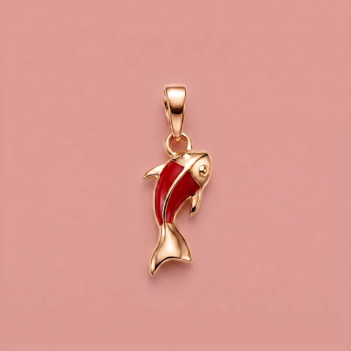 Little Ocean Fish-Kids Gold Pendant