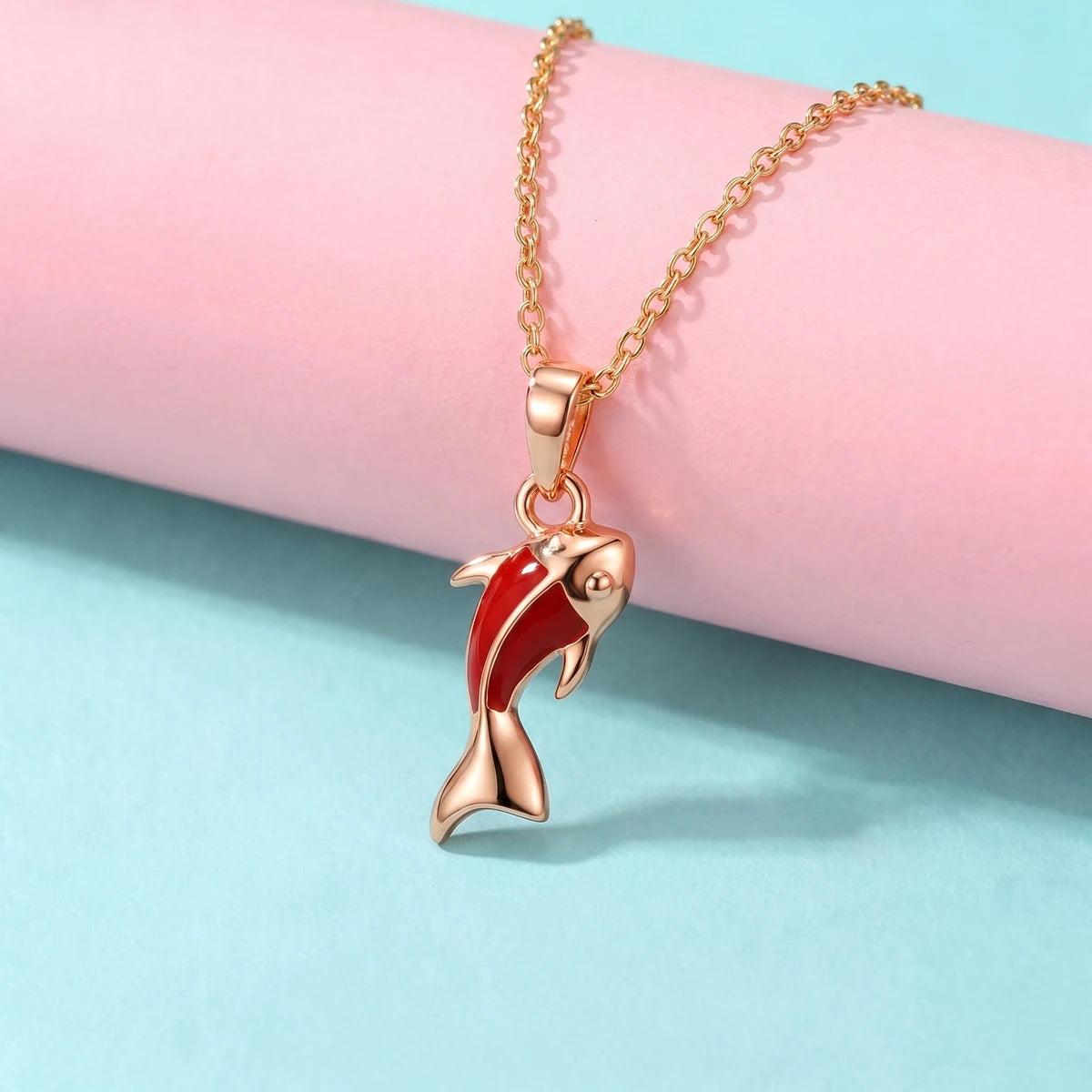 Little Ocean Fish-Kids Gold Pendant