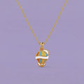 Little Sky Adventure Balloon Gold Pendant | Tinyfacets | little sky adventure balloon gold pendant