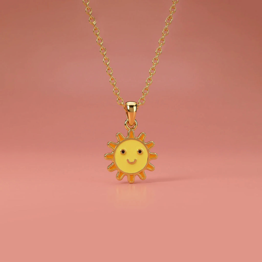 You Are My Sunshine Gold Pendant | Tinyfacets | cute you are my sunshine gold pendant design