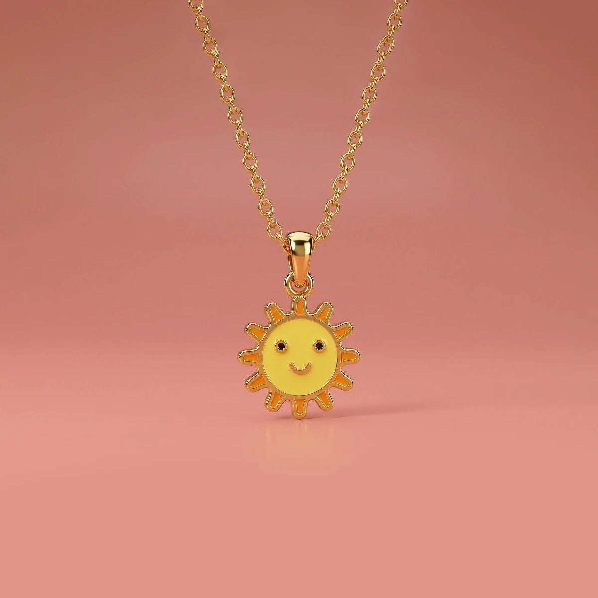 You Are My Sunshine Gold Pendant | Tinyfacets | cute you are my sunshine gold pendant design