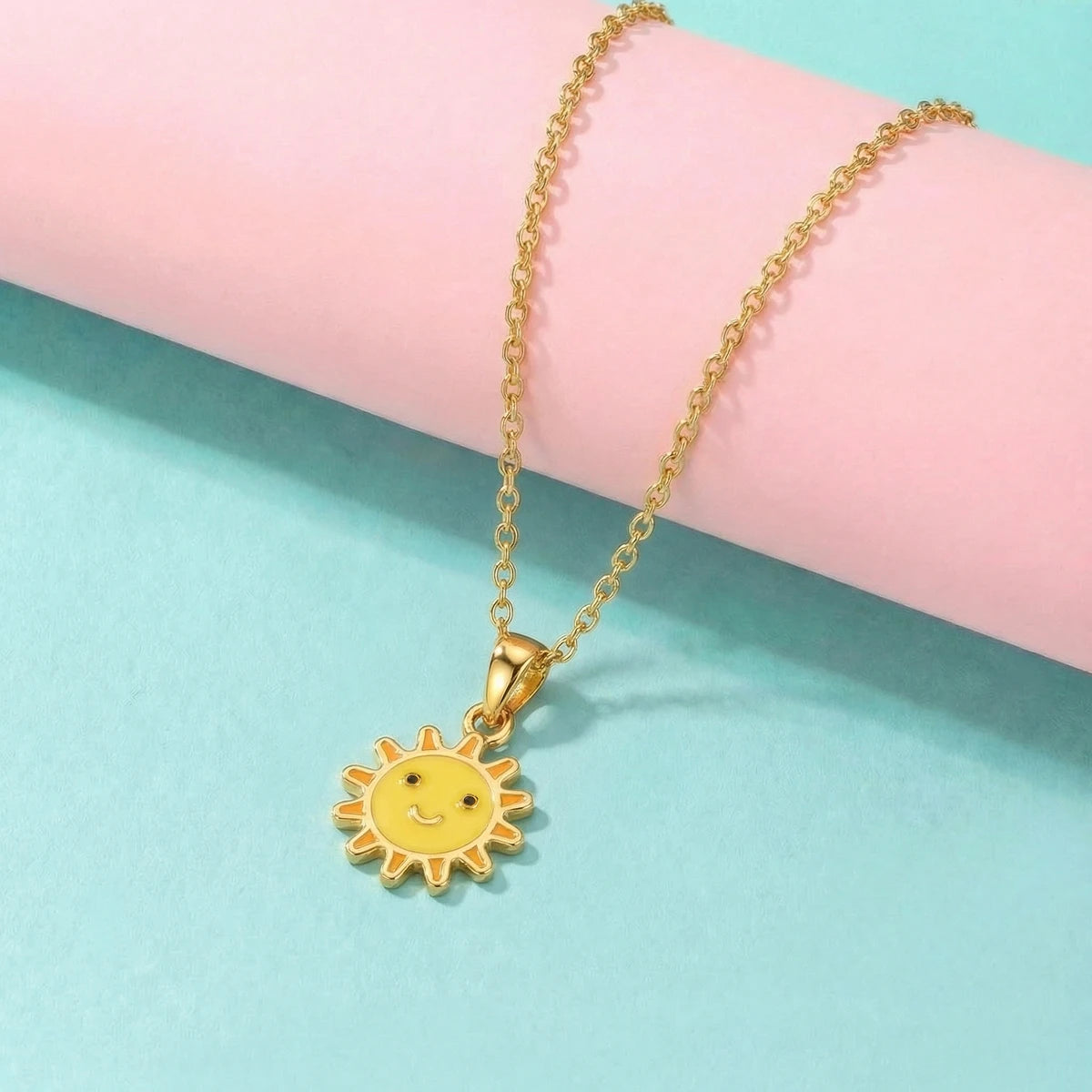 You Are My Sunshine Gold Pendant | Tinyfacets | everyday you are my sunshine gold pendant wear