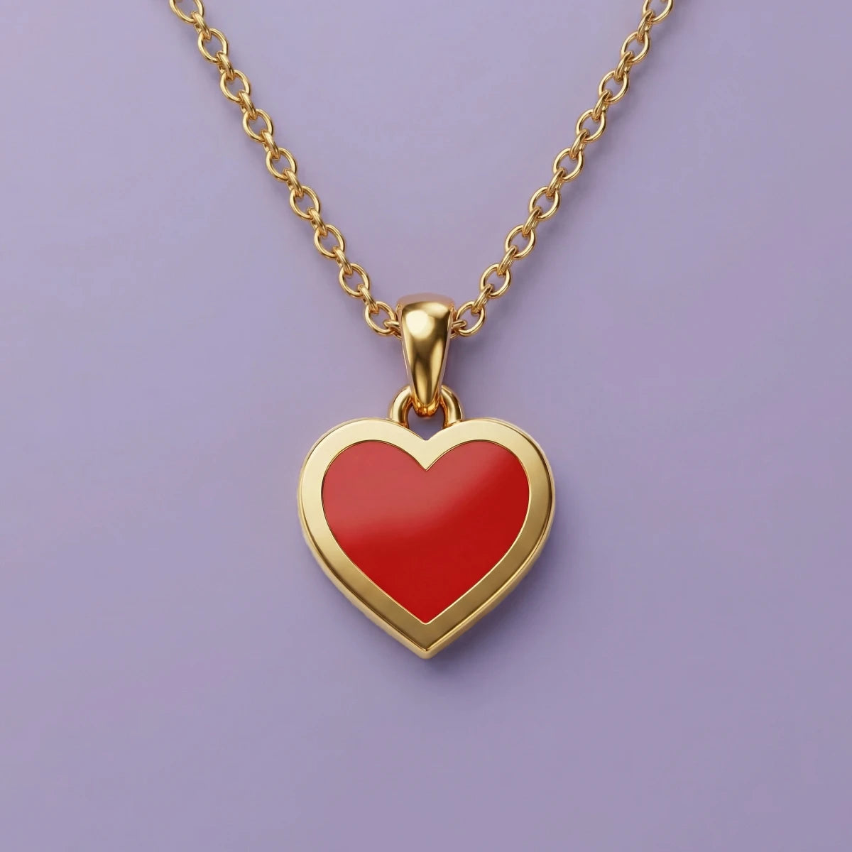 Little Love Heart Gold Pendant | Tinyfacets | little love heart gold pendant