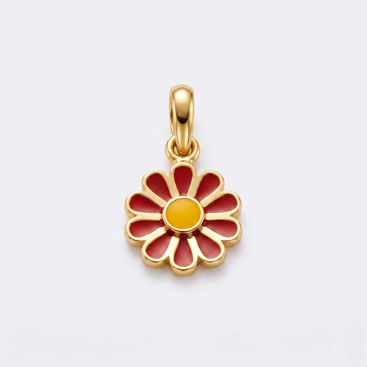 Little Bloom - Flower Kids Gold Pendant | Tinyfacets | cute flower pendant everyday jewelry