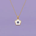 Evil Eye Blossom Gold Pendant | Tinyfacets | evil eye blossom gold pendant