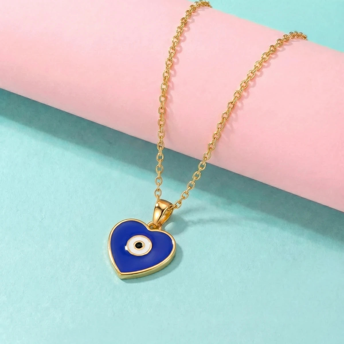 Little Guardian Heart Evil Eye Pendant | Tinyfacets | everyday little guardian heart evil eye pendant wear