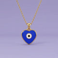 Little Guardian Heart Evil Eye Pendant | Tinyfacets | little guardian heart evil eye pendant