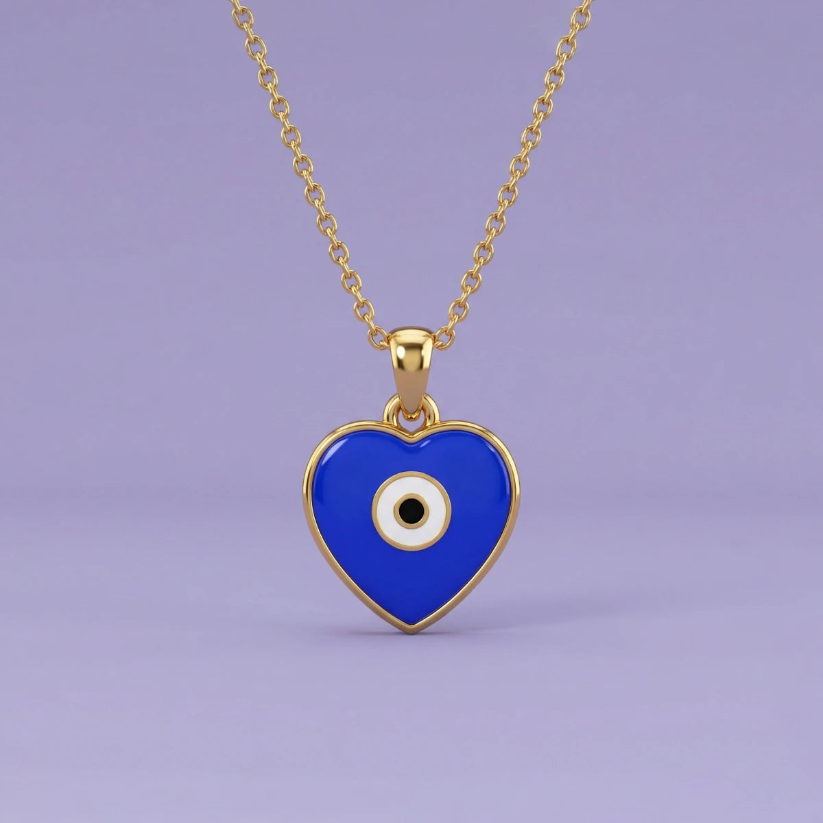 Little Guardian Heart Evil Eye Pendant | Tinyfacets | little guardian heart evil eye pendant
