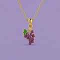 Grape Delight Gold Pendant | Tinyfacets | grape delight gold pendant