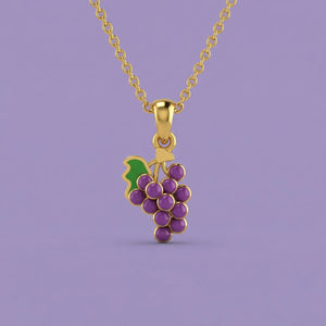 Cluster of Grapes Gold Pendant