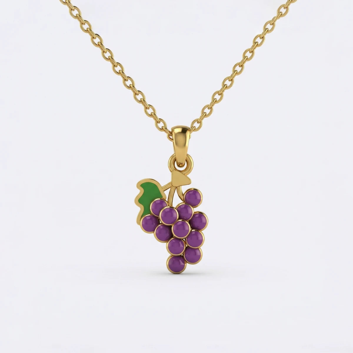 Grape Delight Gold Pendant | Tinyfacets | gold grape delight gold pendant jewelry
