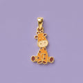 Tiny Giraffe Charm Gold Pendant